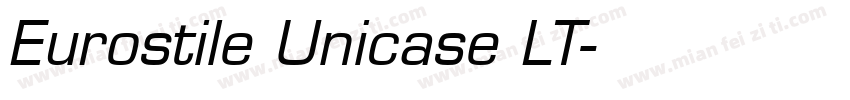 Eurostile Unicase LT字体转换